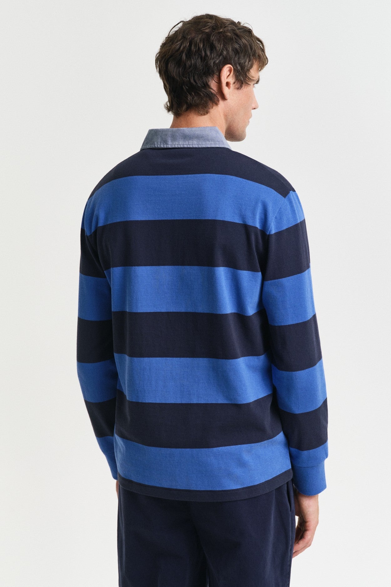 Gant Striped Chambray Heavy Rugby Top 2004083