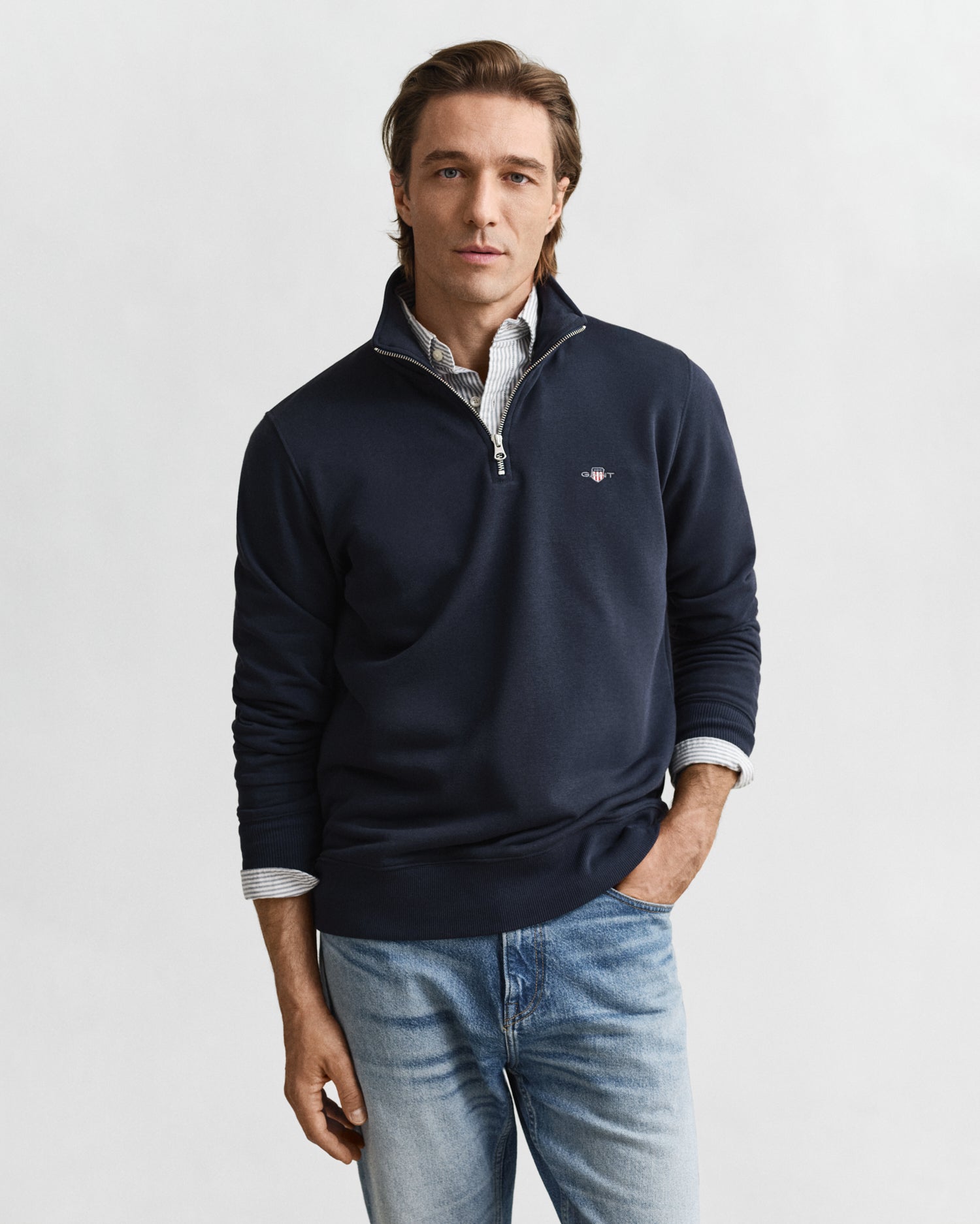 Gant Regular Shield Half-Zip Sweater 2008005