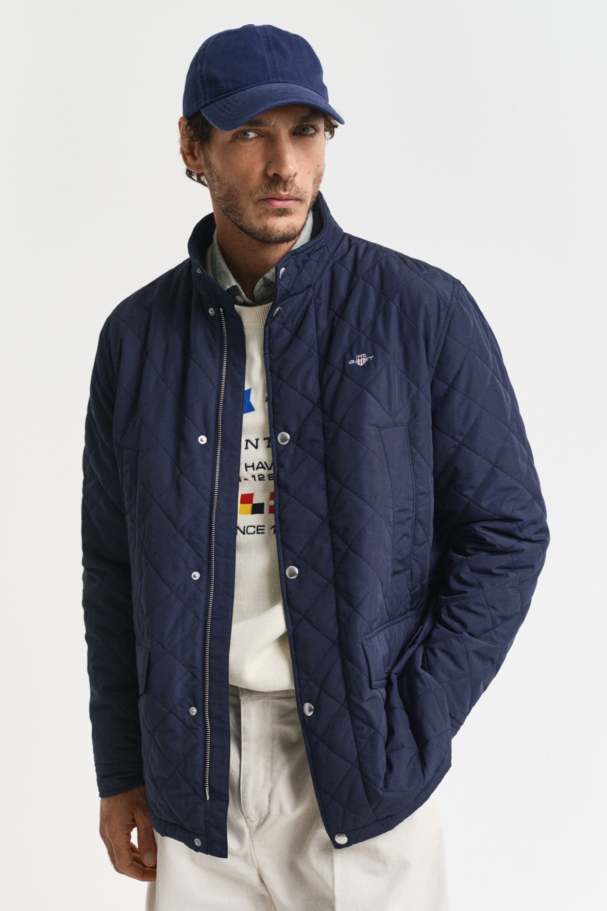 Gant Quilted Windcheater Mid-Length Jacket