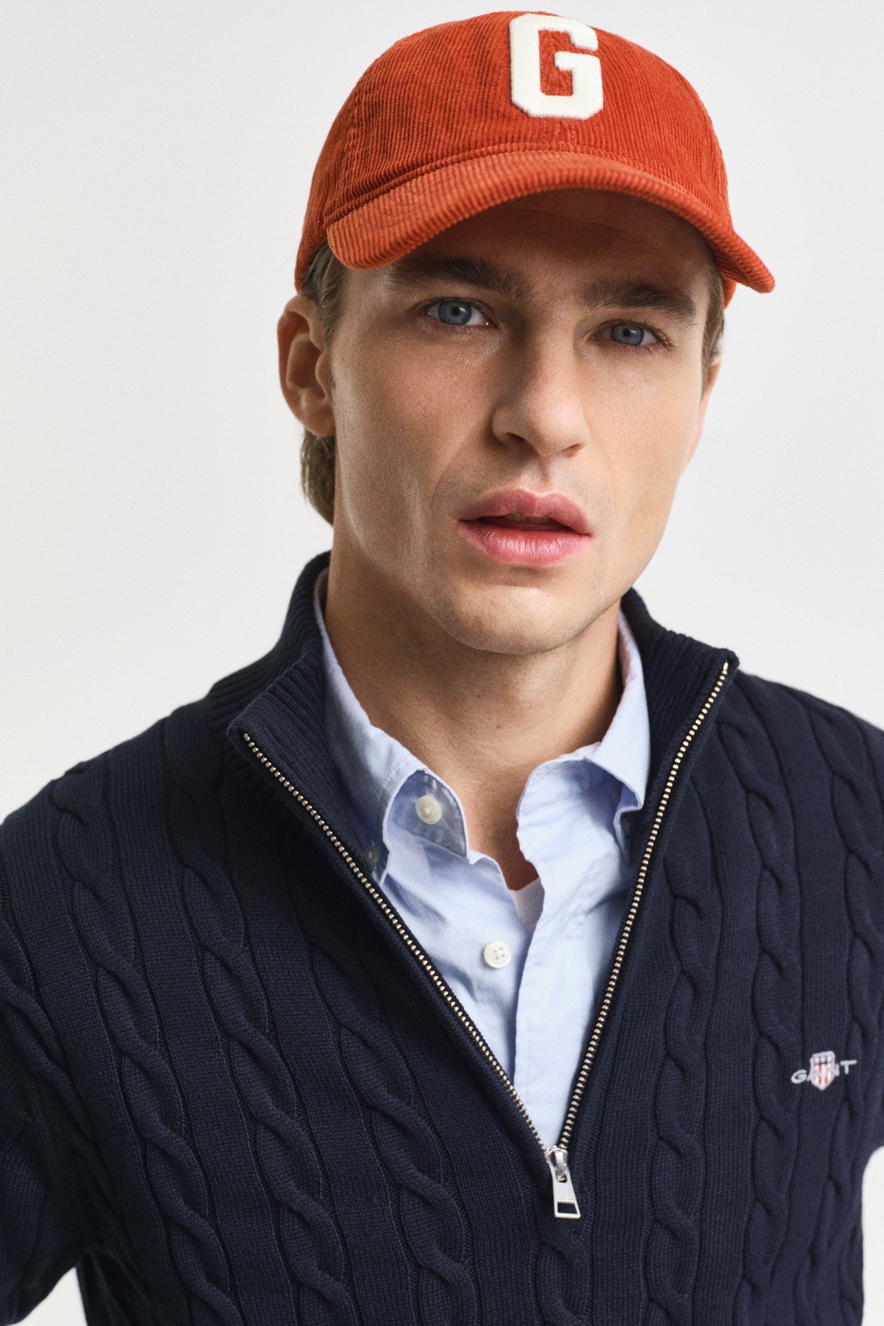 Gant Cotton Cable Half Zip Jumper 8050603