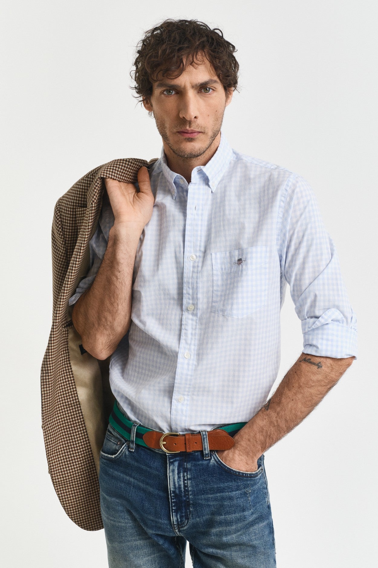 Gant Regular Fit Classic Poplin Gingham 3000120