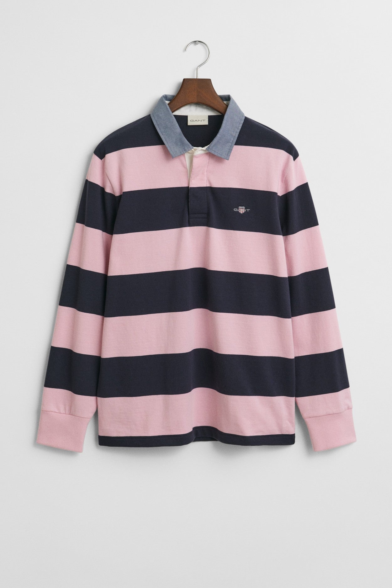 Gant Striped Chambray Heavy Rugby Top 2004083
