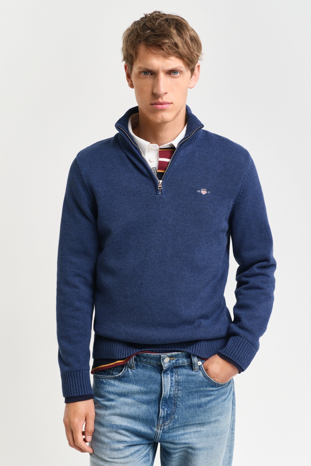 Gant Casual Cotton Half-Zip Sweater 8030170