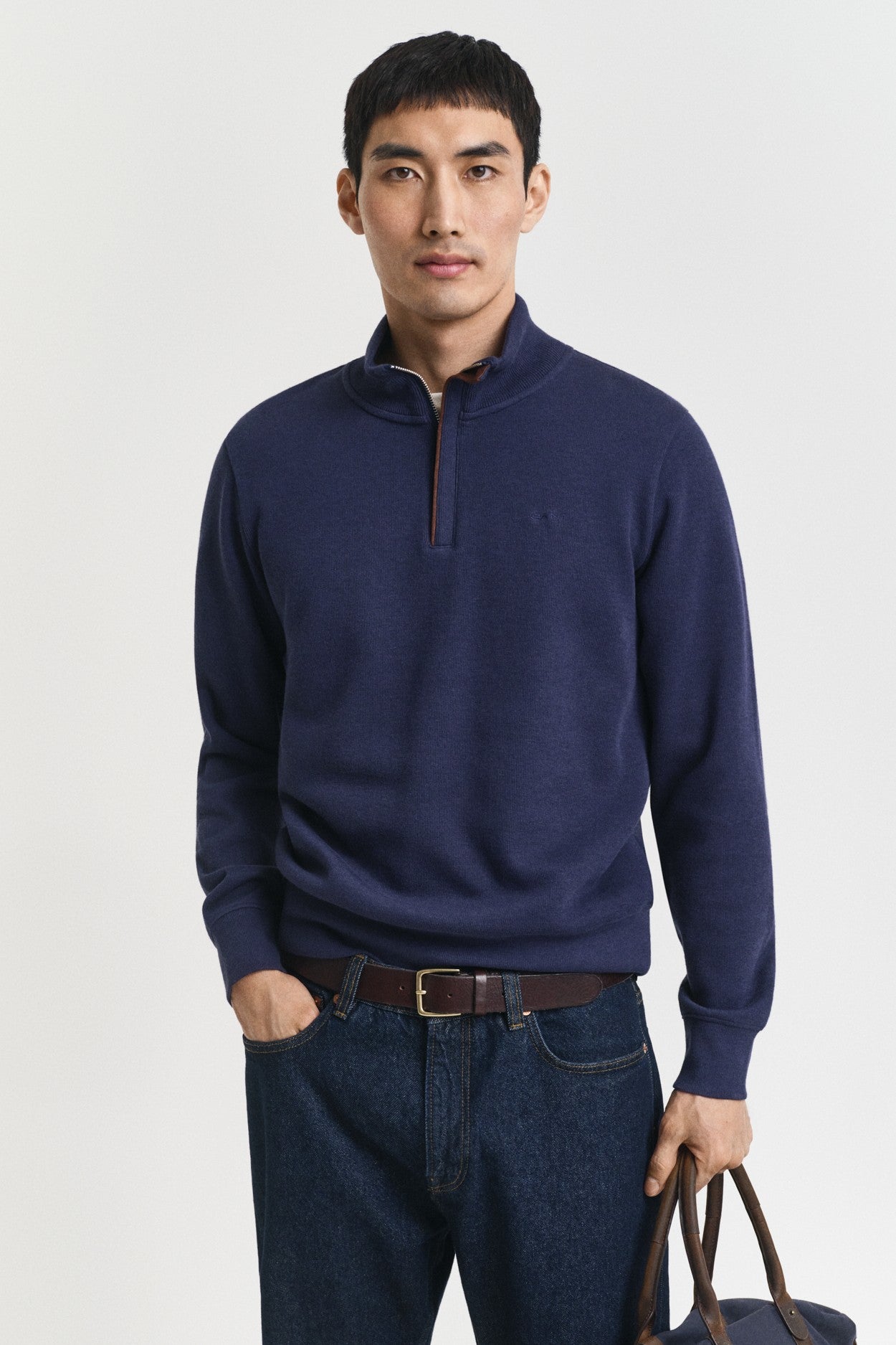 Gant Sacker Rib Half Zip Sweater 2068028