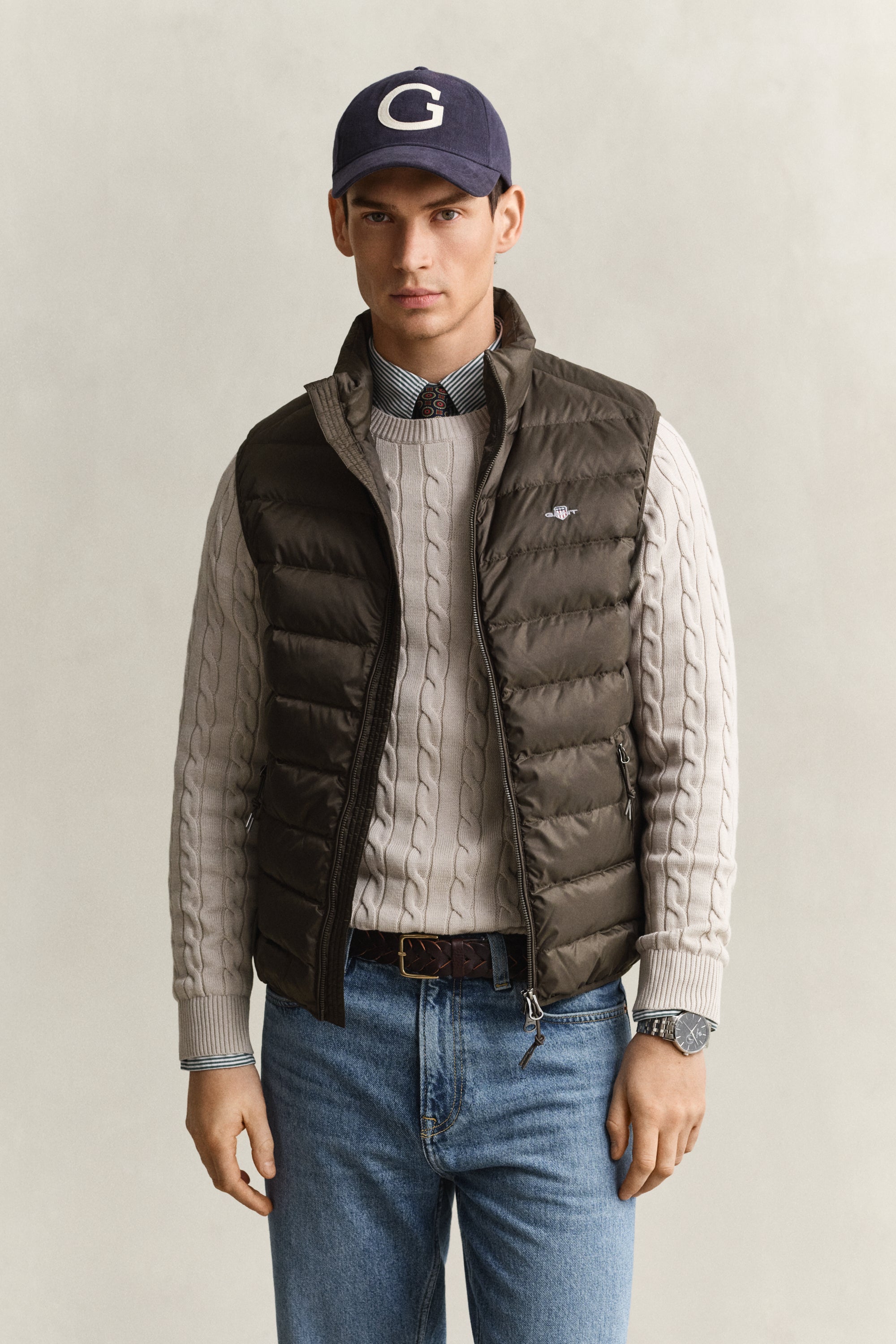 Gant Light Down Shield Logo Gilet 7006637