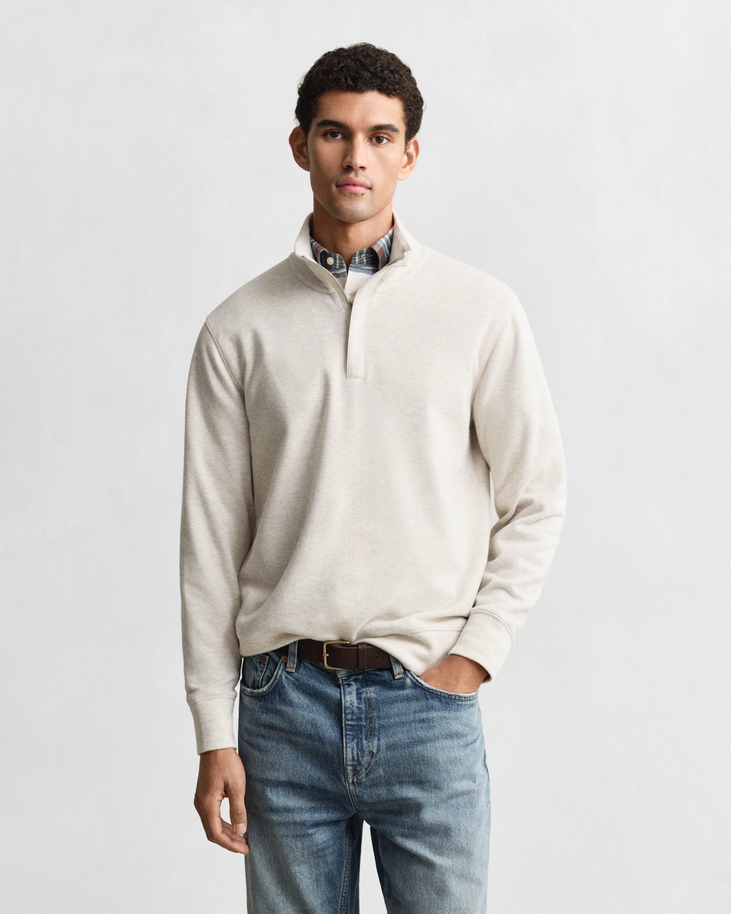 Gant Light Sacker Rib Half-Zip Sweater 2067102