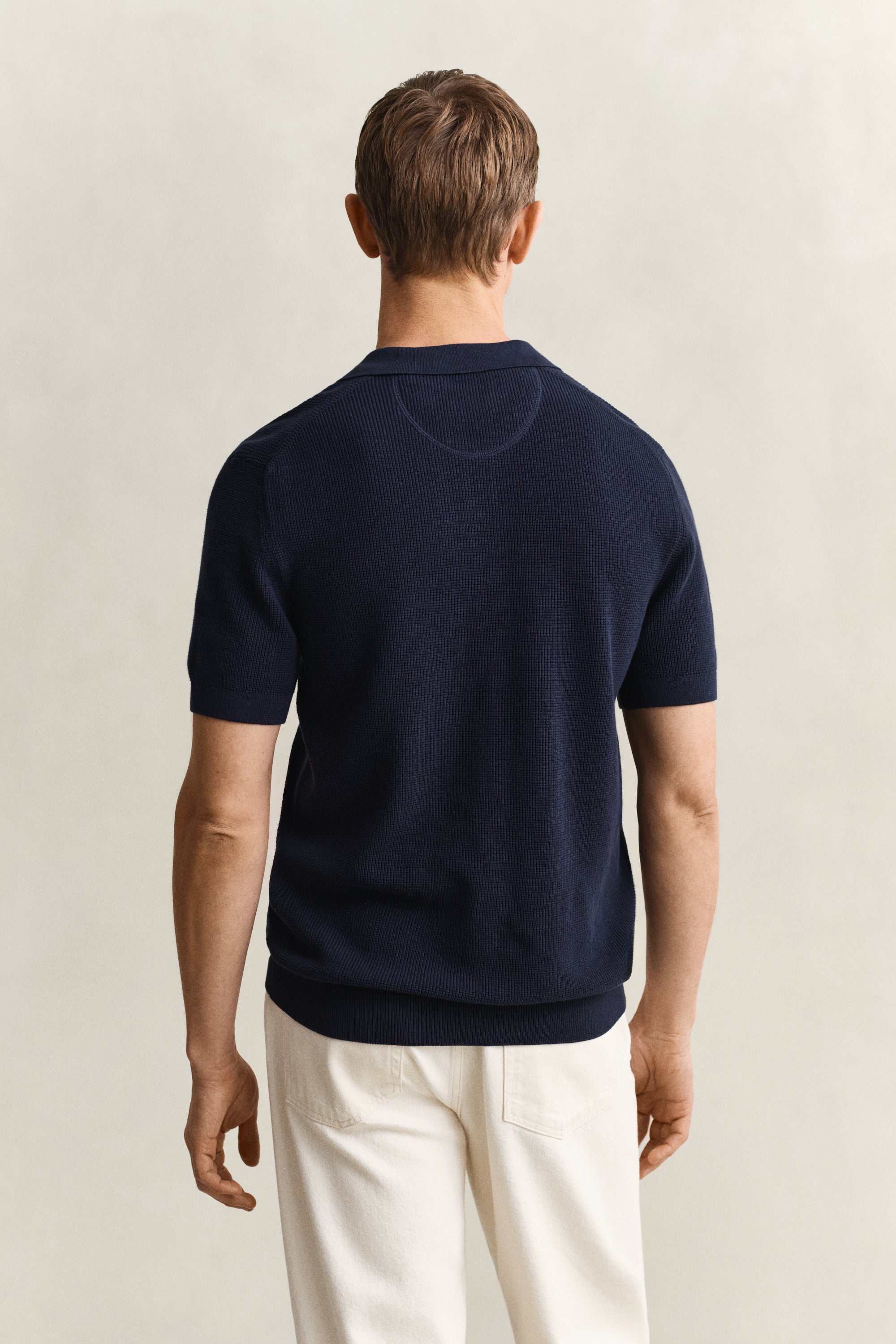 Gant Micro Textured Cotton Polo Shirt 8030294