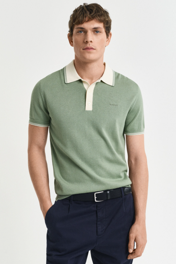 Gant Modal Blend Short Sleeve Polo Shirt