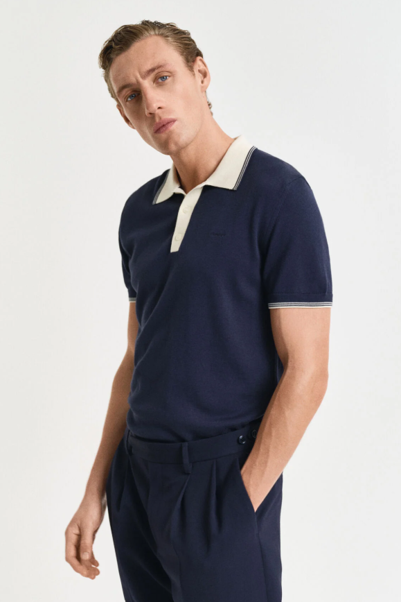 Gant Modal Blend Short Sleeve Polo Shirt