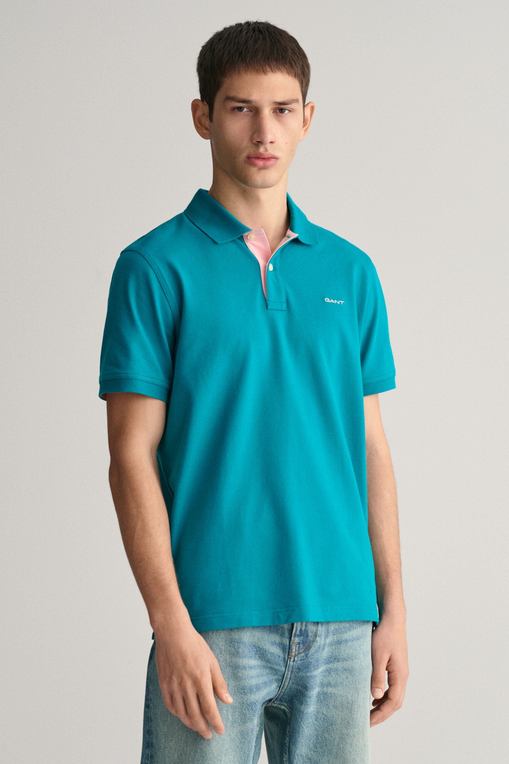 Gant_Contrast_polo_2062026_340_Ocean_Turquoise