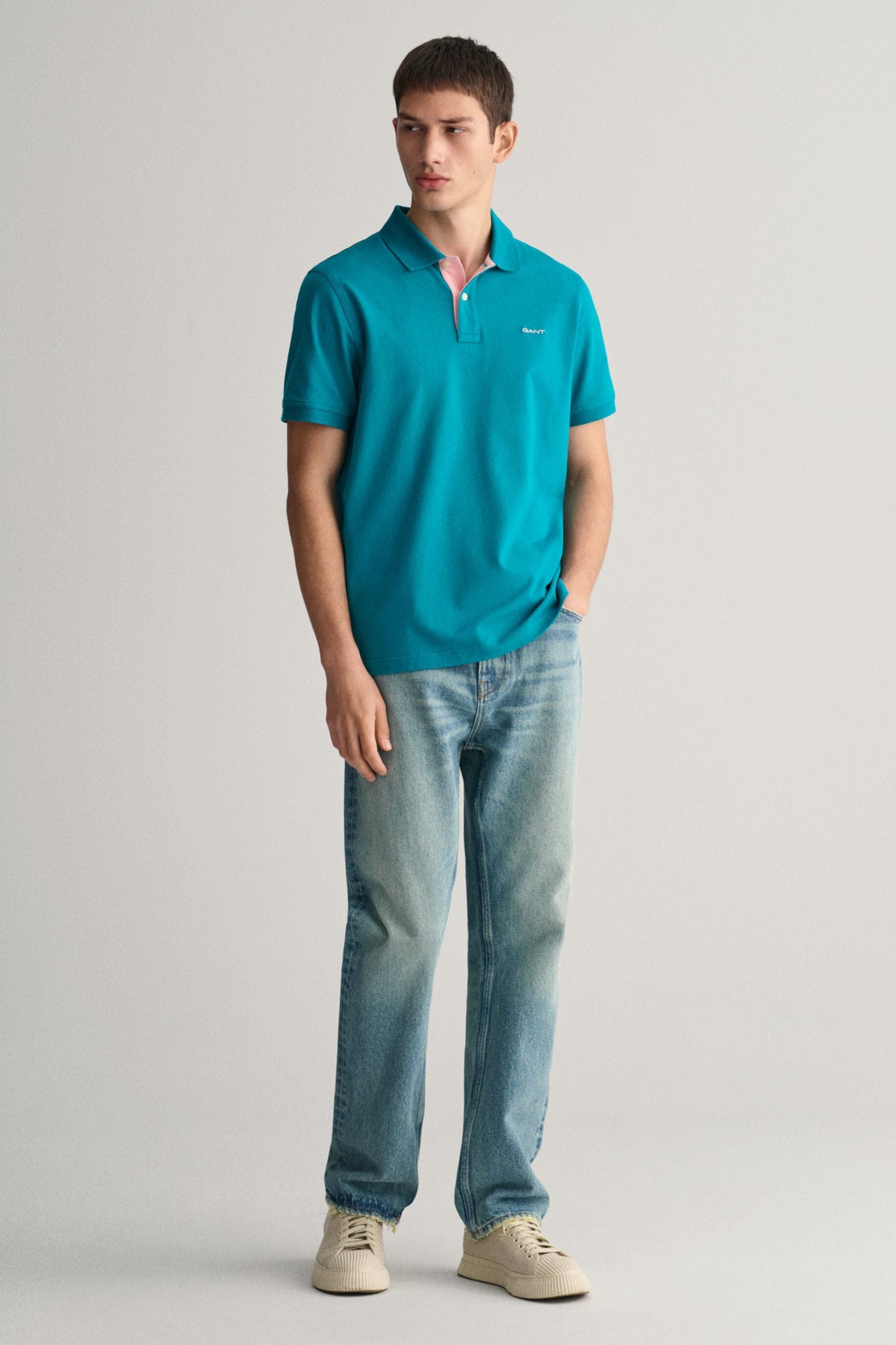 Gant_Contrast_polo_2062026_340_Ocean_Turquoise.3