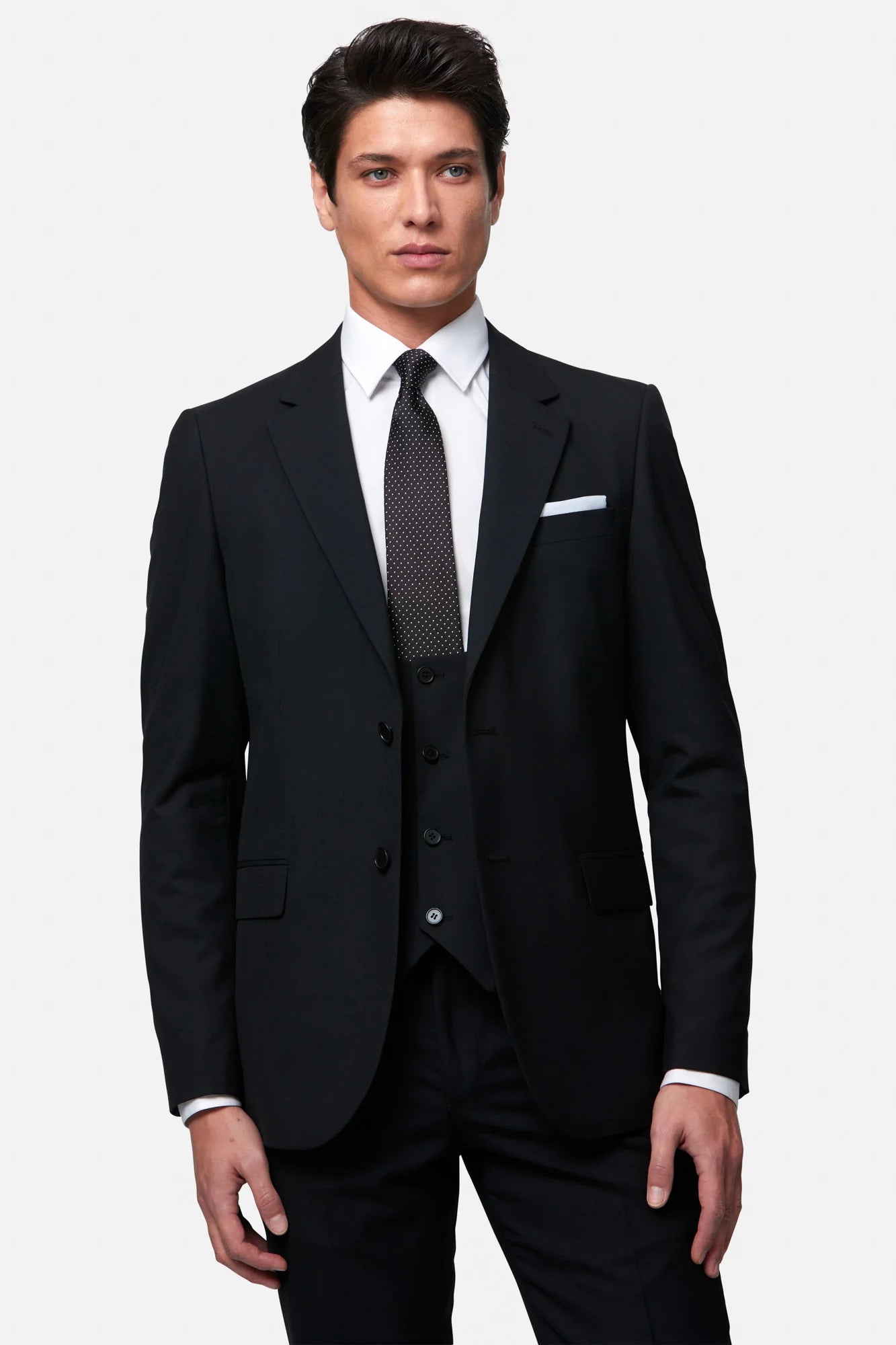 Benetti James Scoop Waistcoat Black