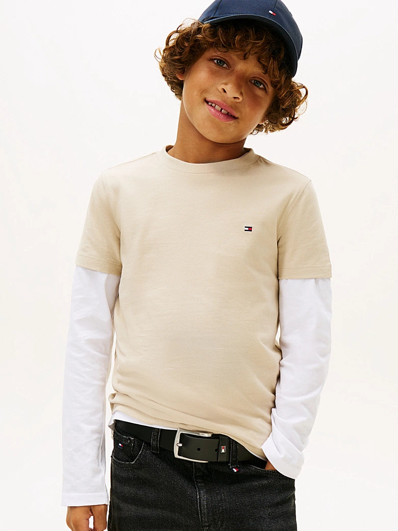 Tommy Hilfiger Kids Jersey Crew Neck T-Shirt