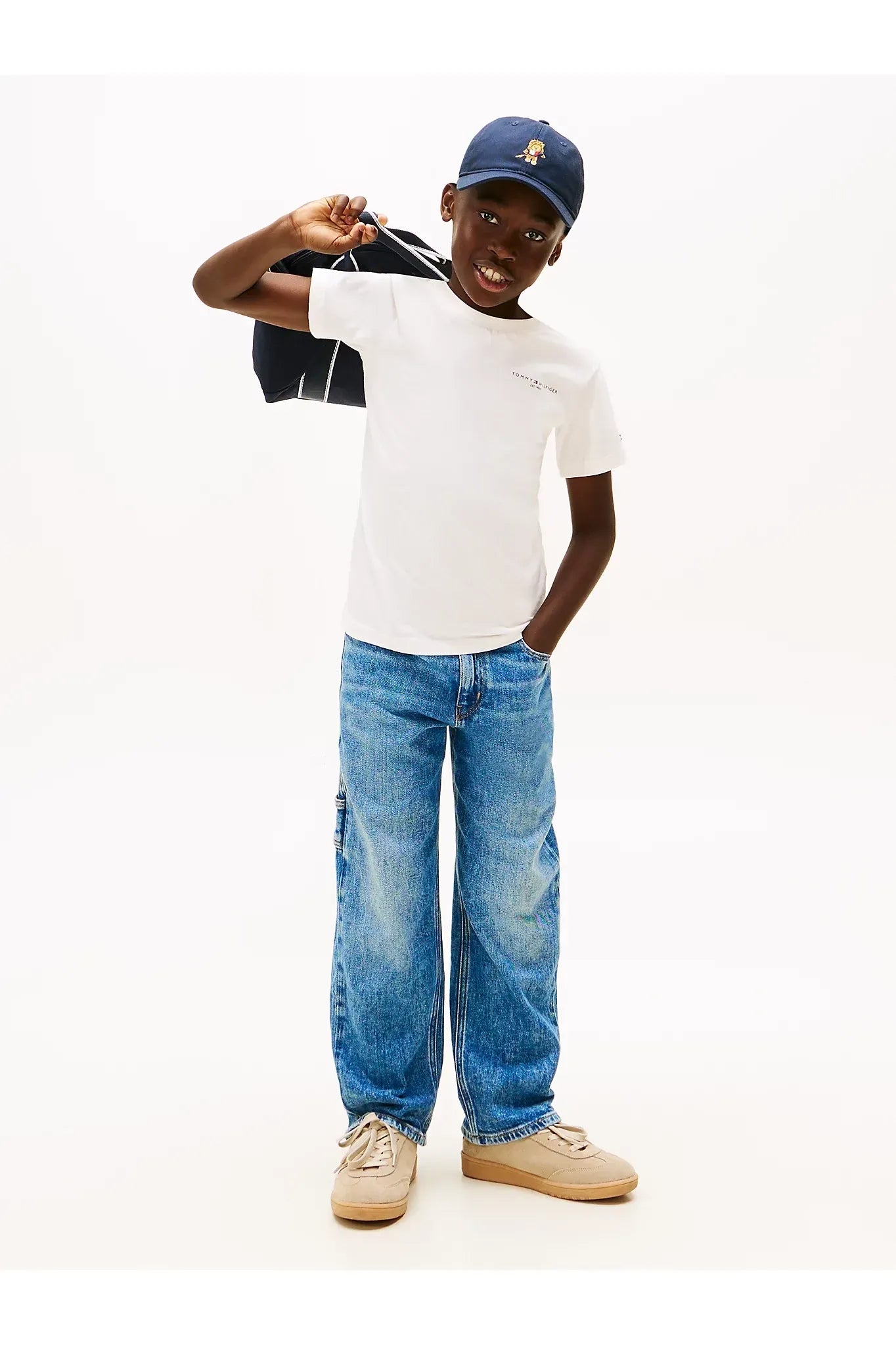 Tommy Hilfiger Kids Linear Crew Neck T-Shirt