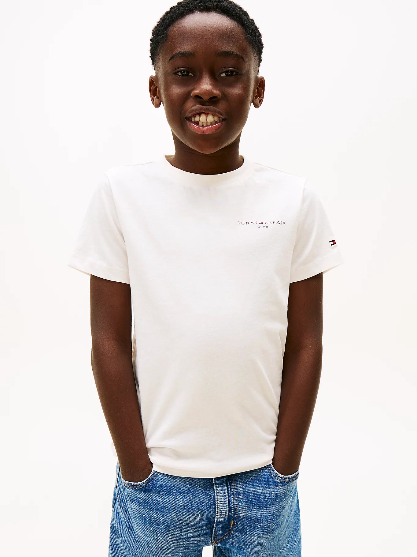 Tommy Hilfiger Kids Linear Crew Neck T-Shirt