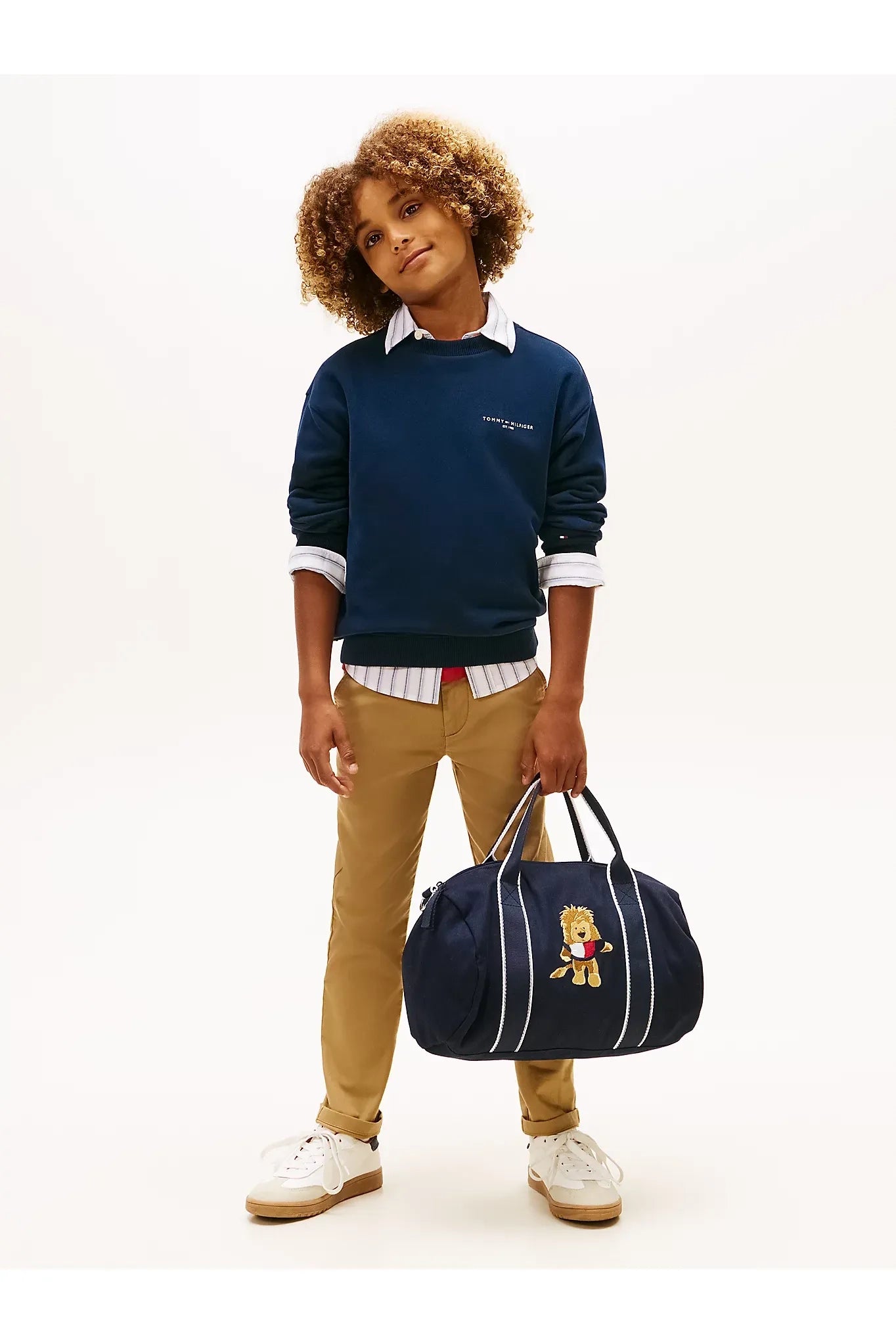 Tommy Hilfiger Kids Linear Brushed Fleece Sweatshirt