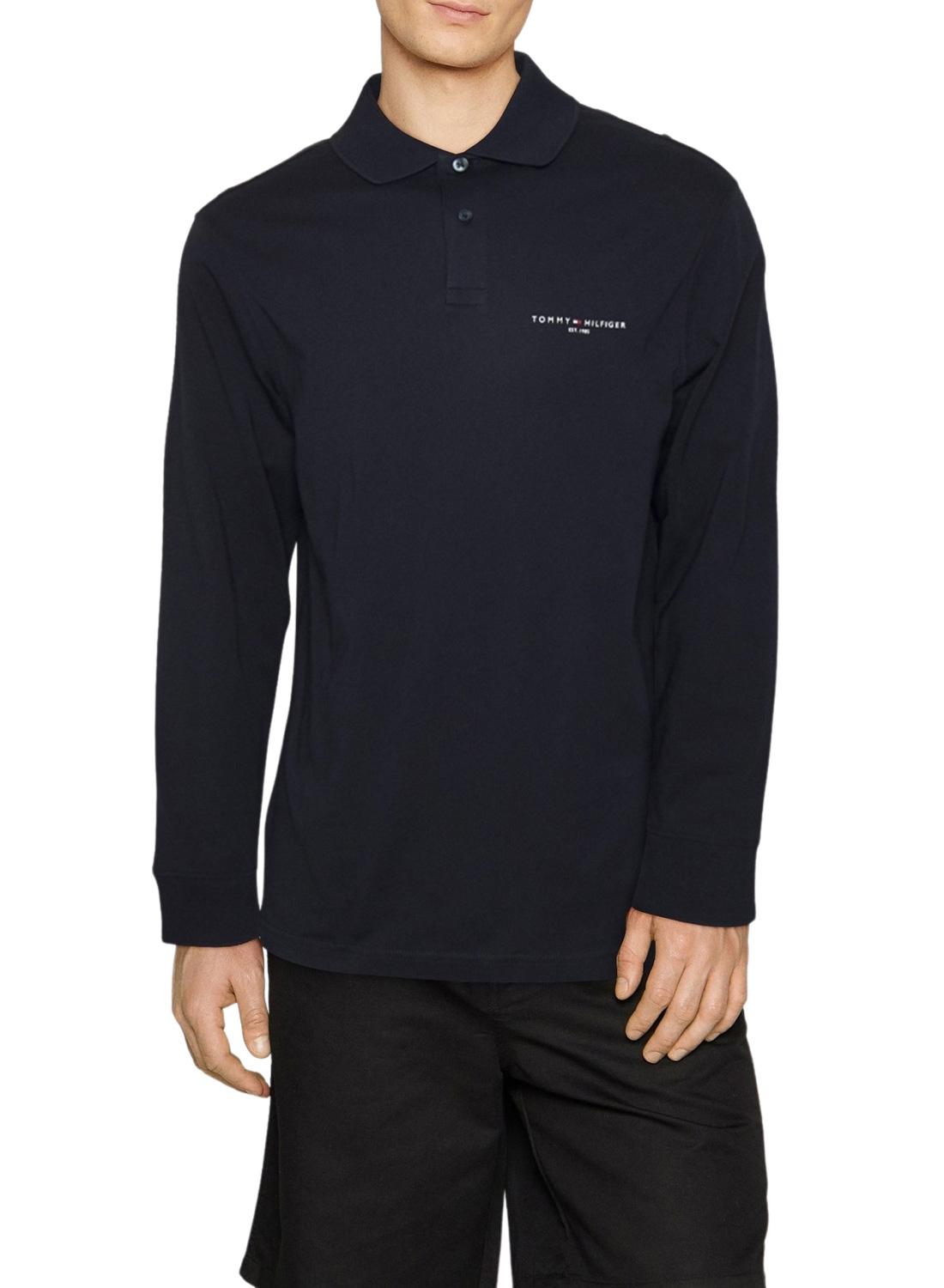 Tommy Hilfiger Long Sleeve Jersey Polo (28790) Desert Sky