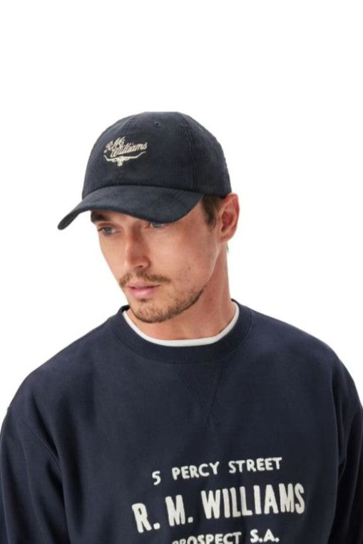 RM Williams Script Longhorn Corduroy Cap