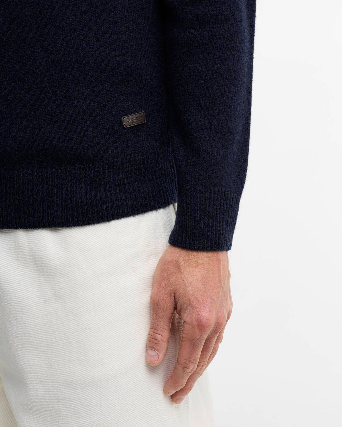 Barbour Essential Elbow Patch Jumper MKN0585