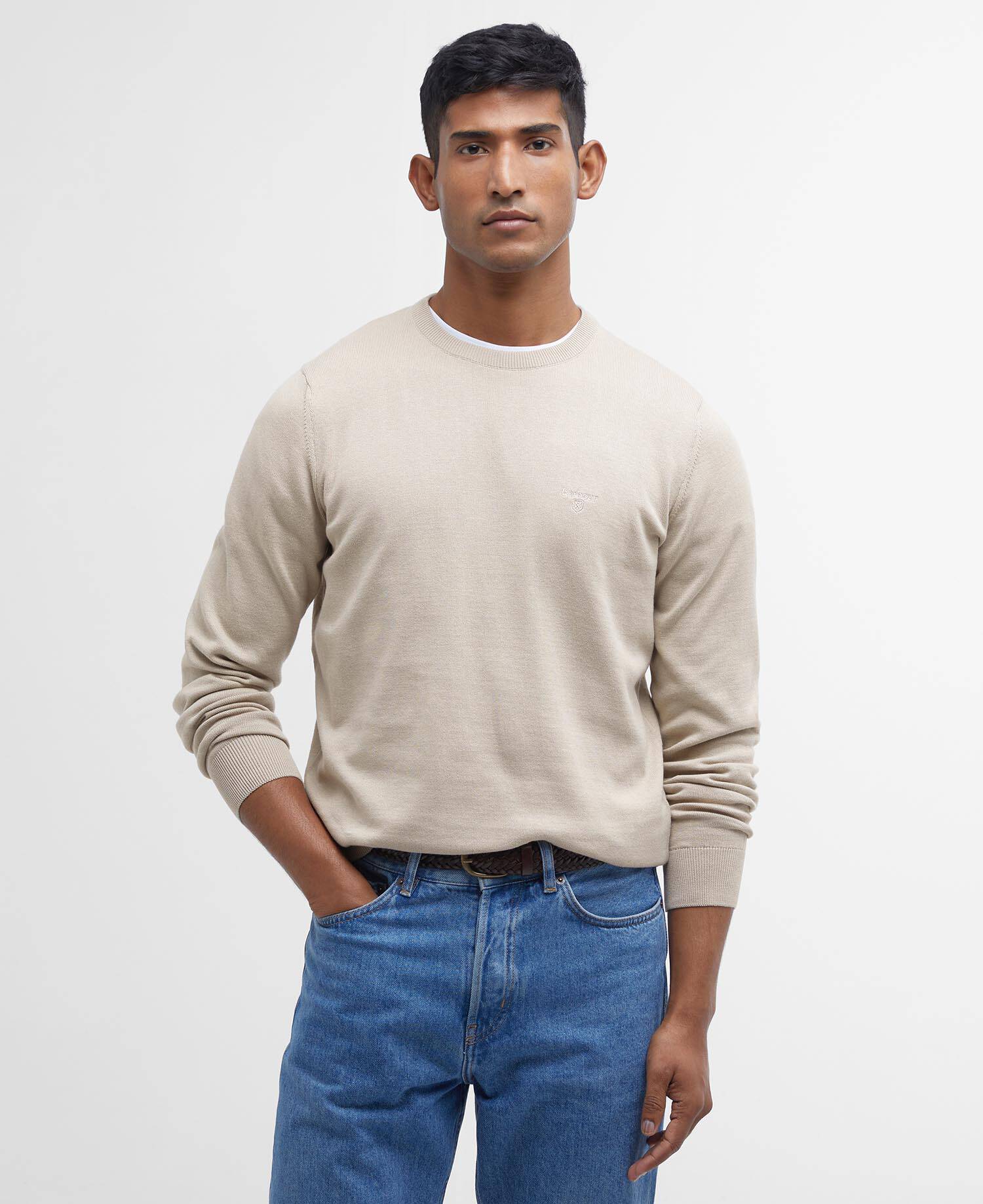 Barbour Pima Cotton Crew Neck Knit MKN0932