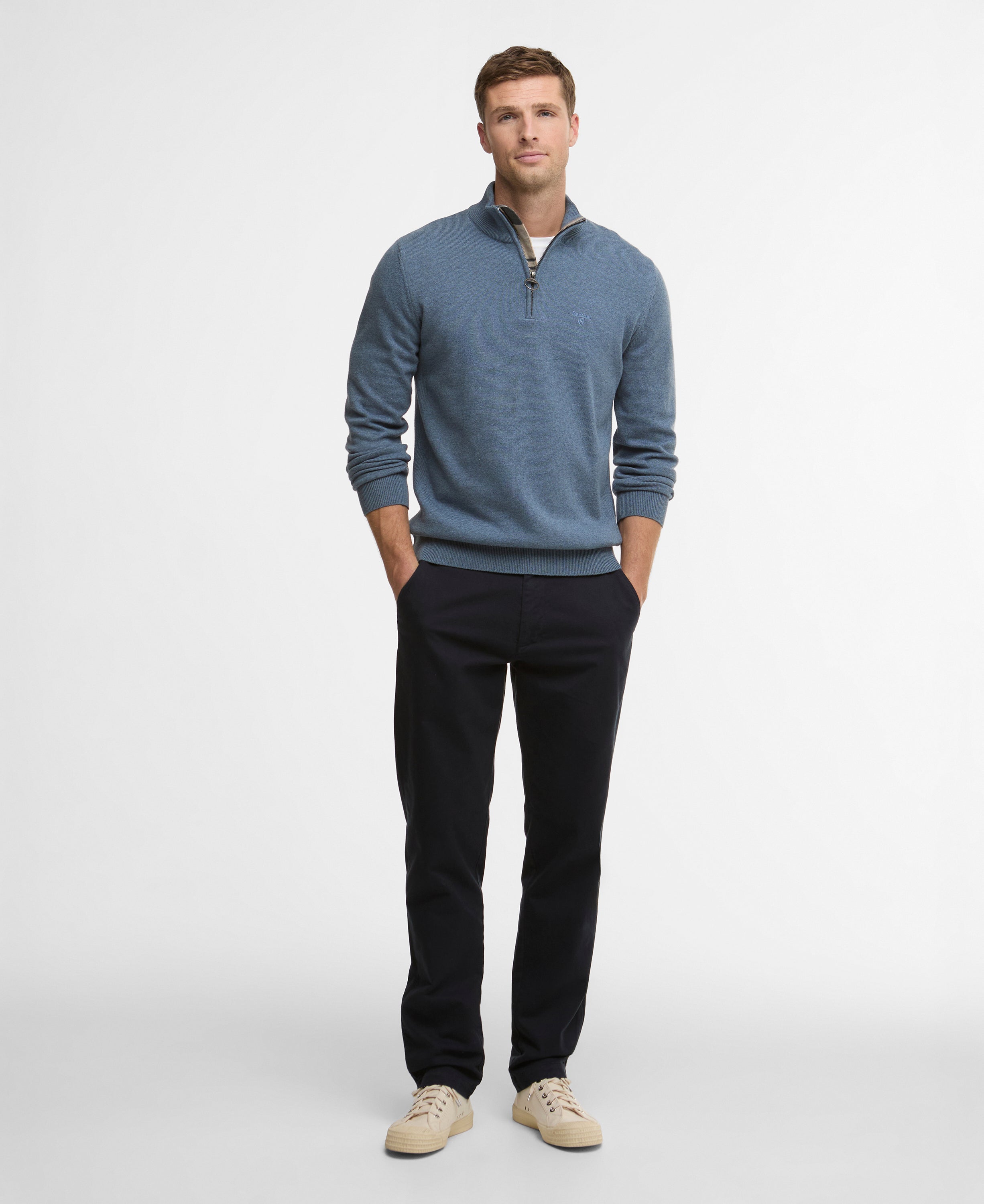 Barbour Cotton Half-Zip Jumper MKN1074
