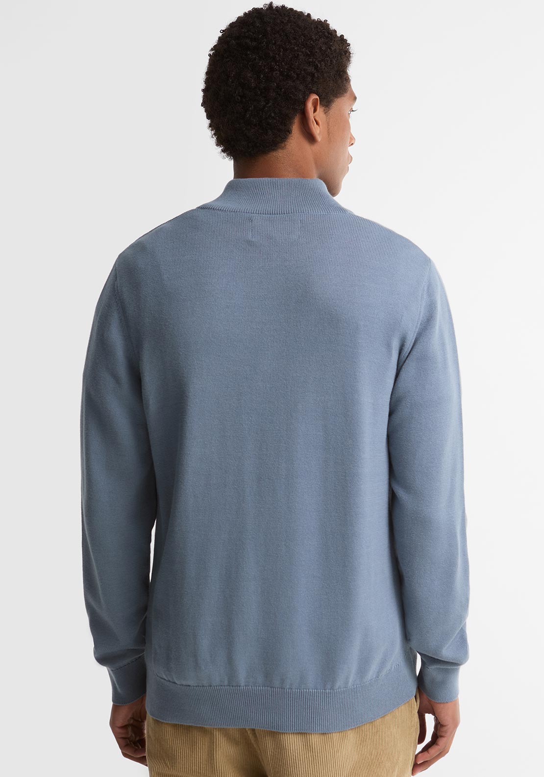 Barbour Cotton Quarter Zip Jumper MKN1074