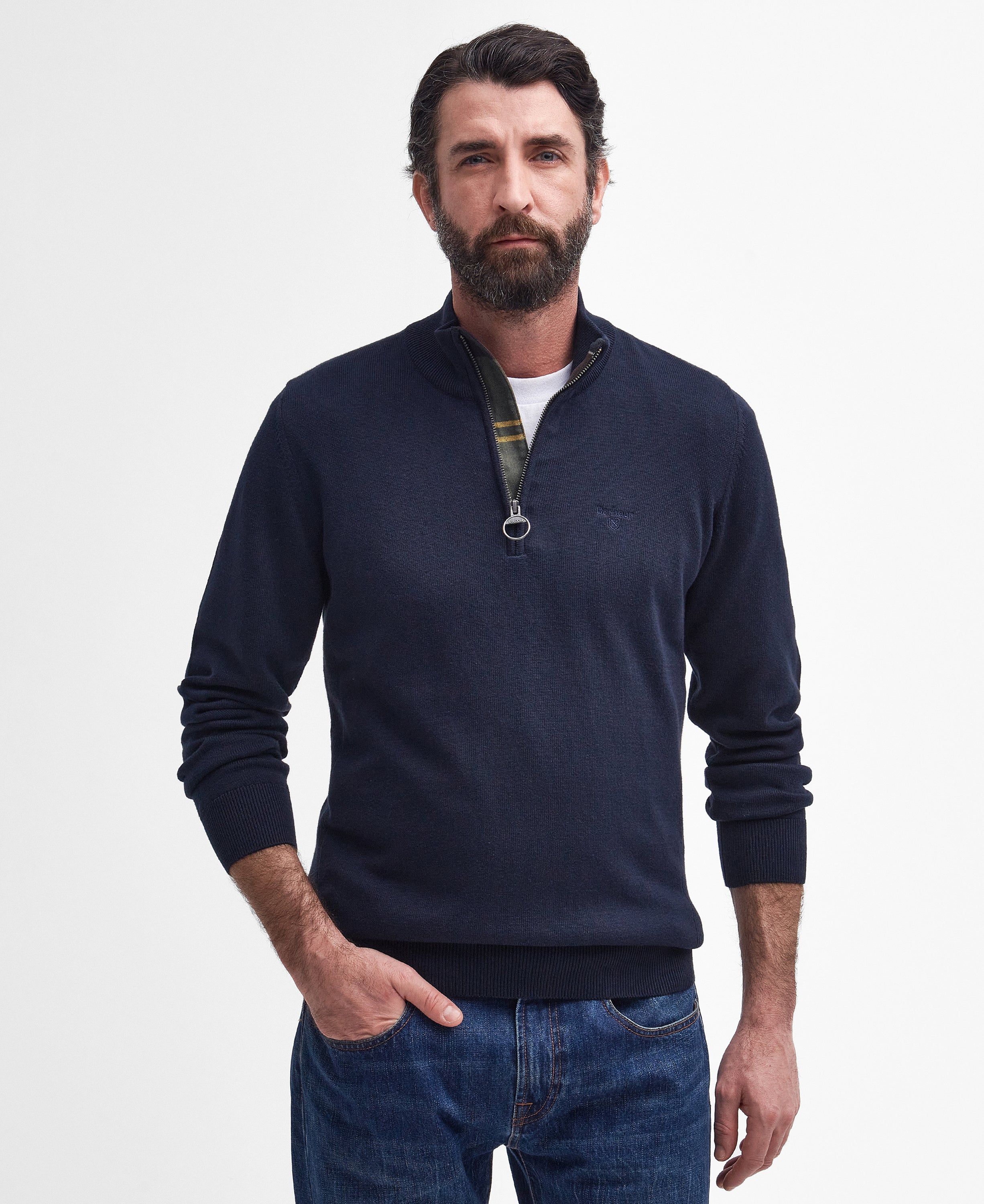 Barbour Cotton Half-Zip Jumper MKN1074