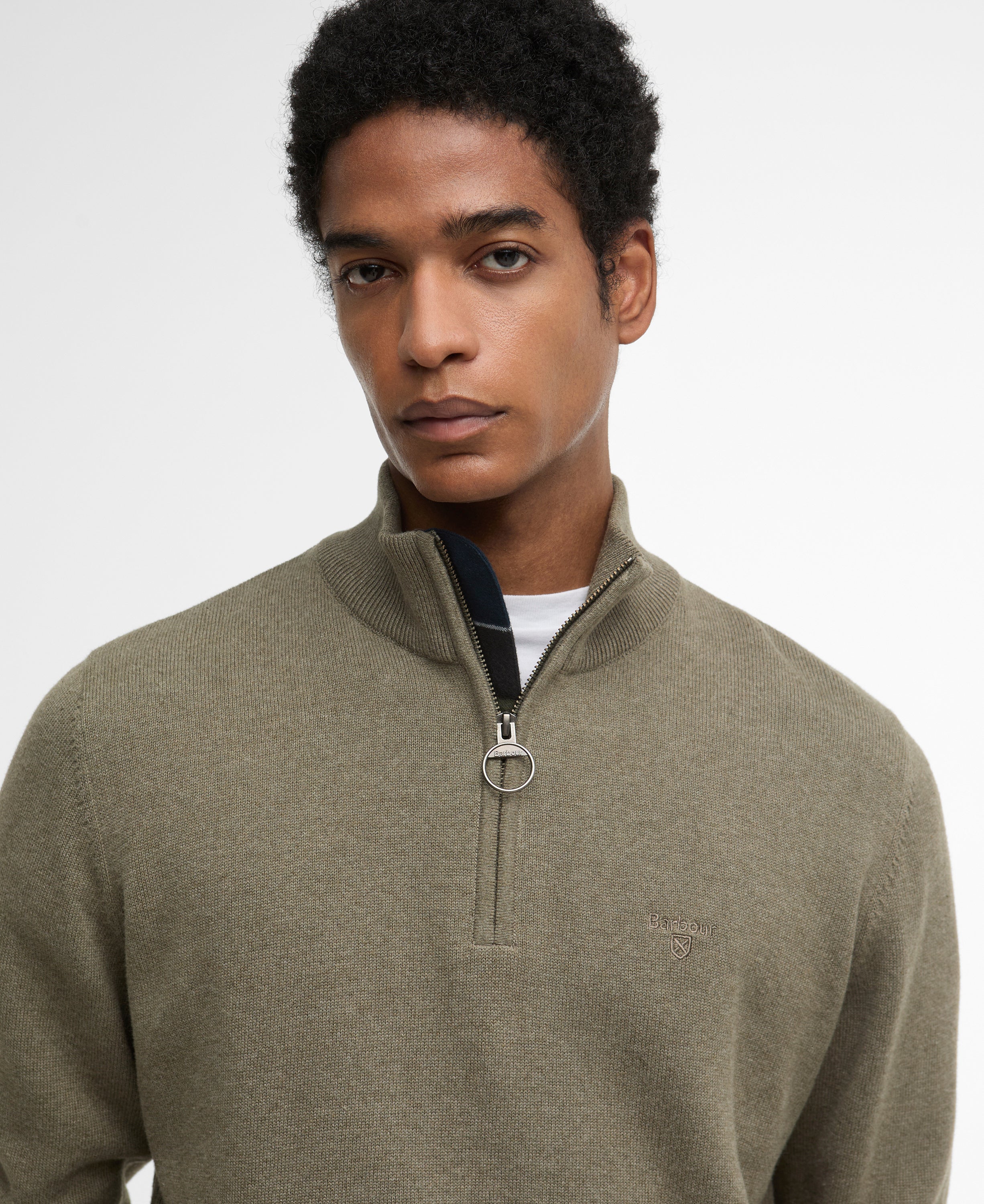Barbour Cotton Half-Zip Jumper MKN1074