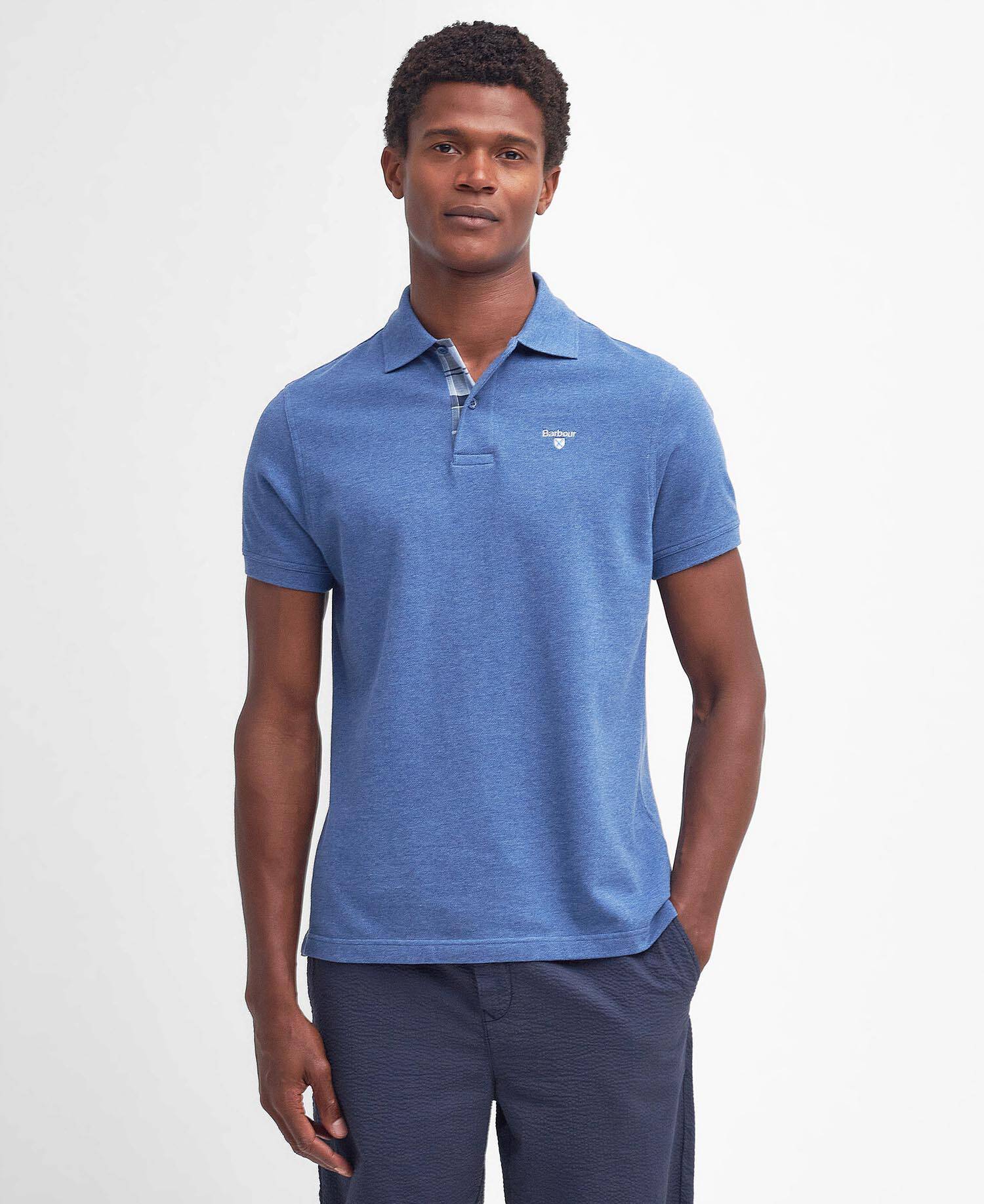 Barbour Tartan Pique Polo Shirt MML0012