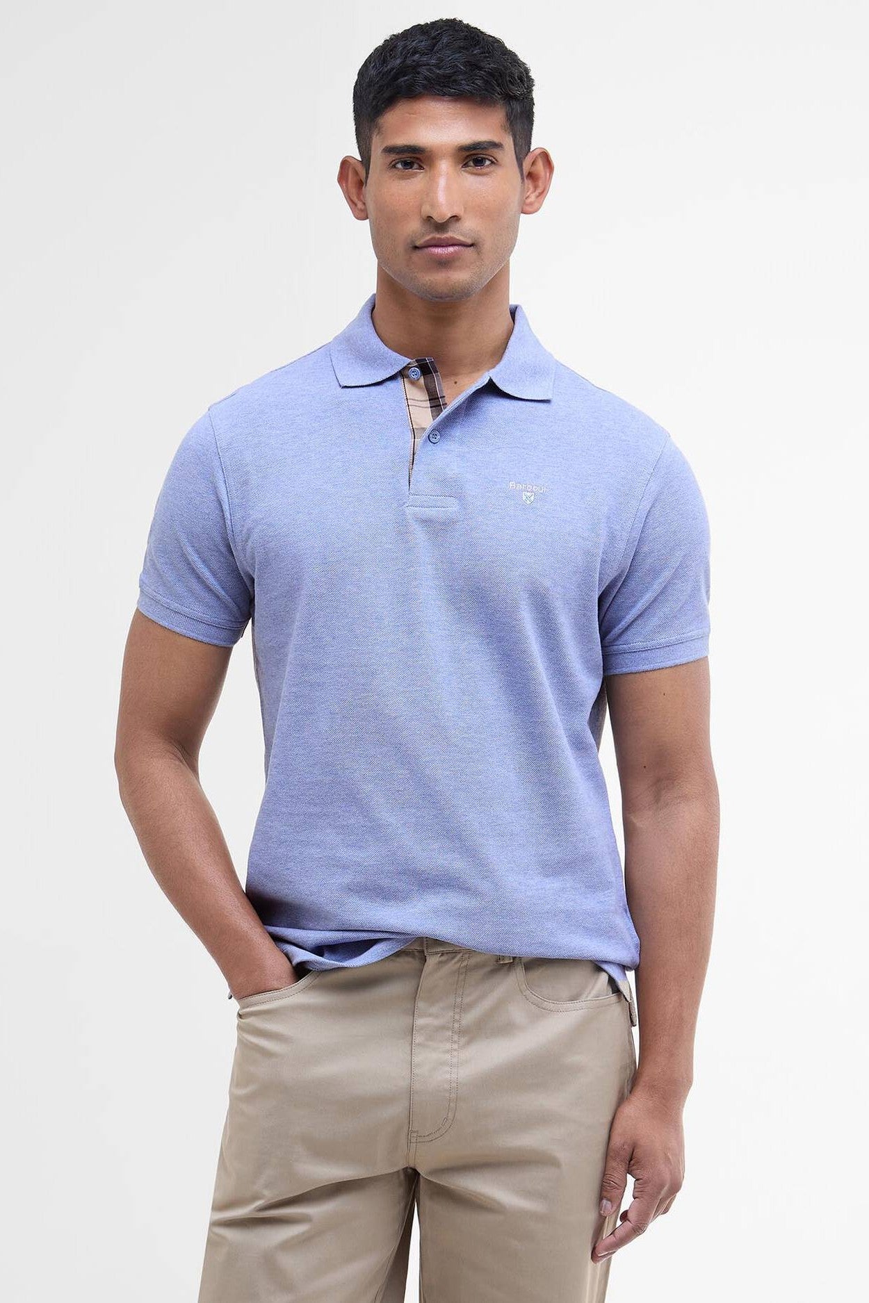 Barbour Tartan Pique Polo Shirt MML0012
