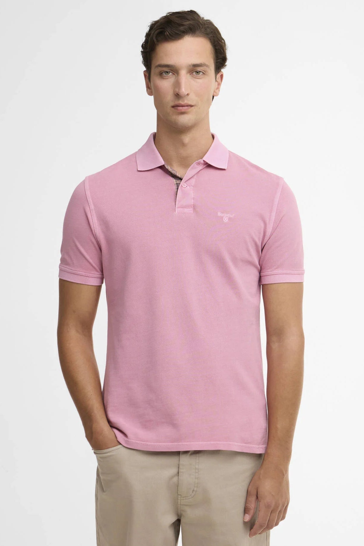 Barbour Tartan Pique Polo Shirt MML1535