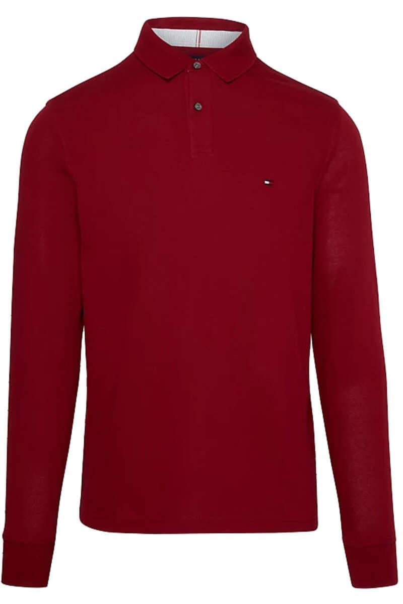 Tommy Hilfiger Regular Fit Long Sleeve 1985 Polo (20183) Rouge