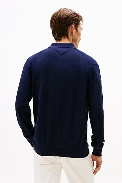 Tommy Hilfiger Long Sleeve Cashmere Polo Shirt 36519