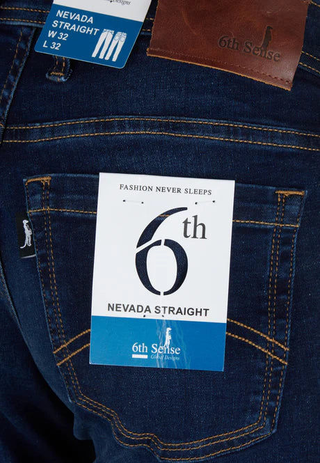 6th Sense Nevada Straight Leg Jeans Wash 2