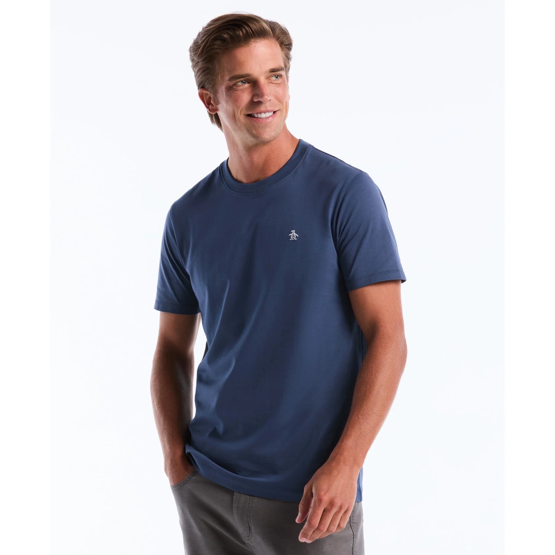 Penguin Embroidered Logo Pete T-Shirt