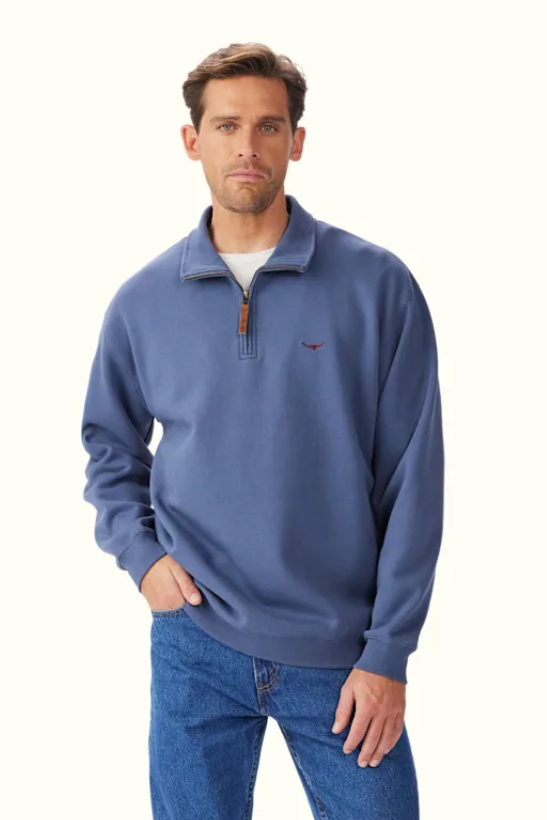 RM Williams Mulyungarie Half Zip Sweatshirt