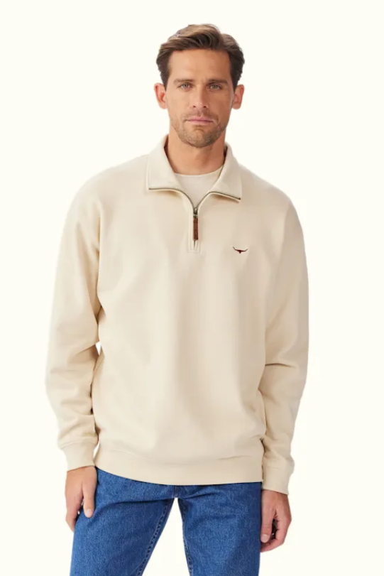 RM Williams Mulyungarie Half Zip Sweatshirt