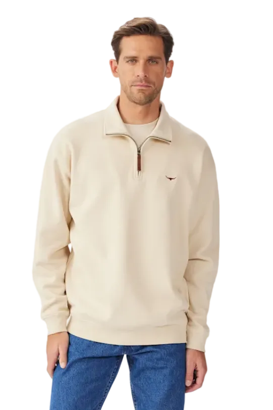RM Williams Mulyungarie Half Zip Sweatshirt