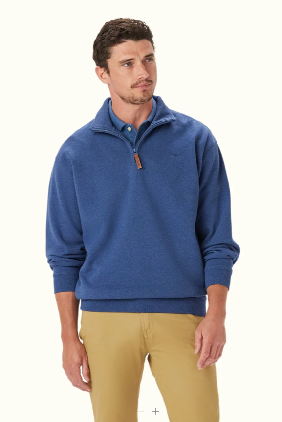 RM Williams Mulyungarie Half Zip Sweatshirt