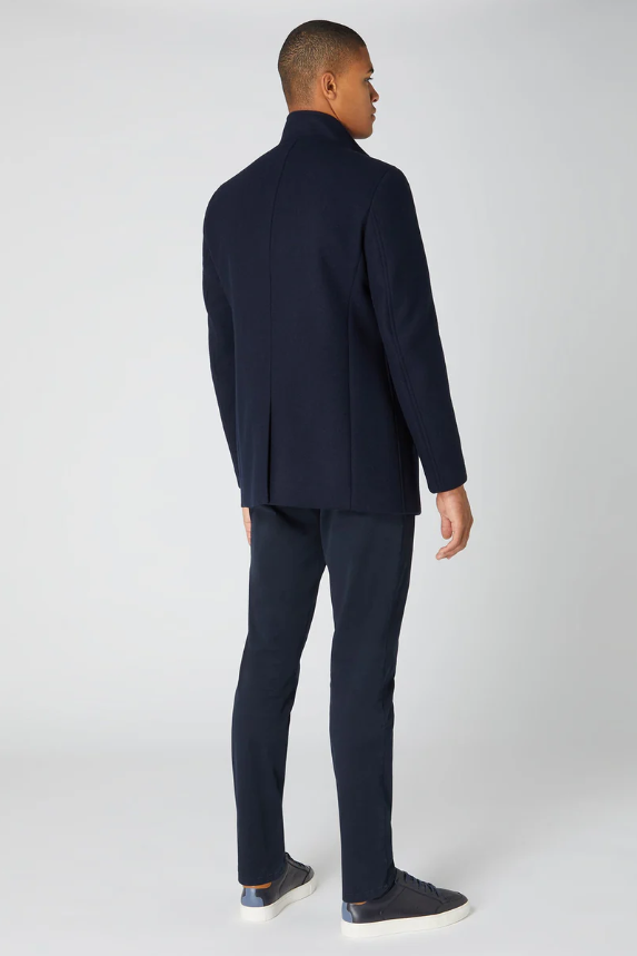 Remus Uomo Jonah Tapered Wool Overcoat