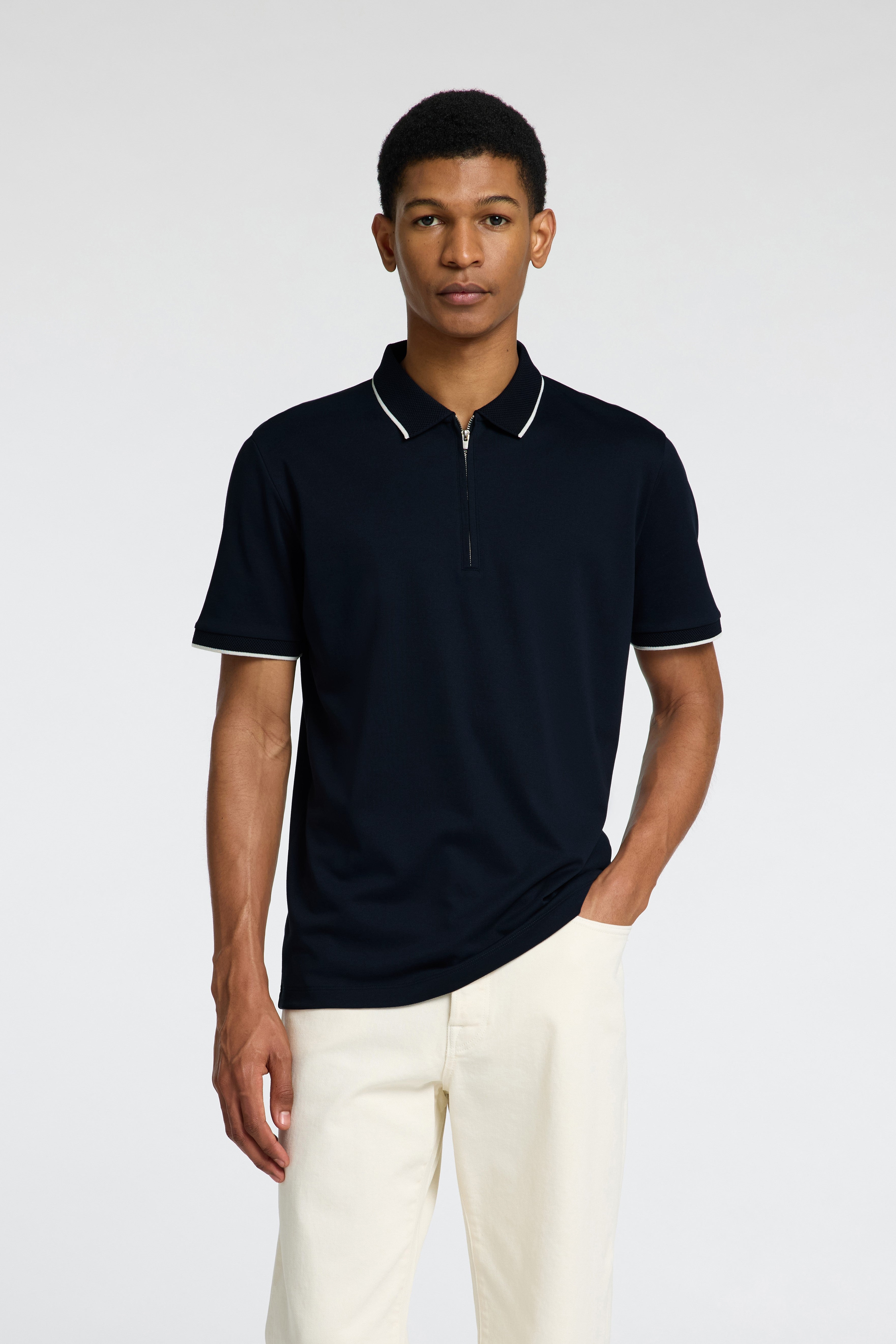 Selected Homme Sport Zip Fave Polo