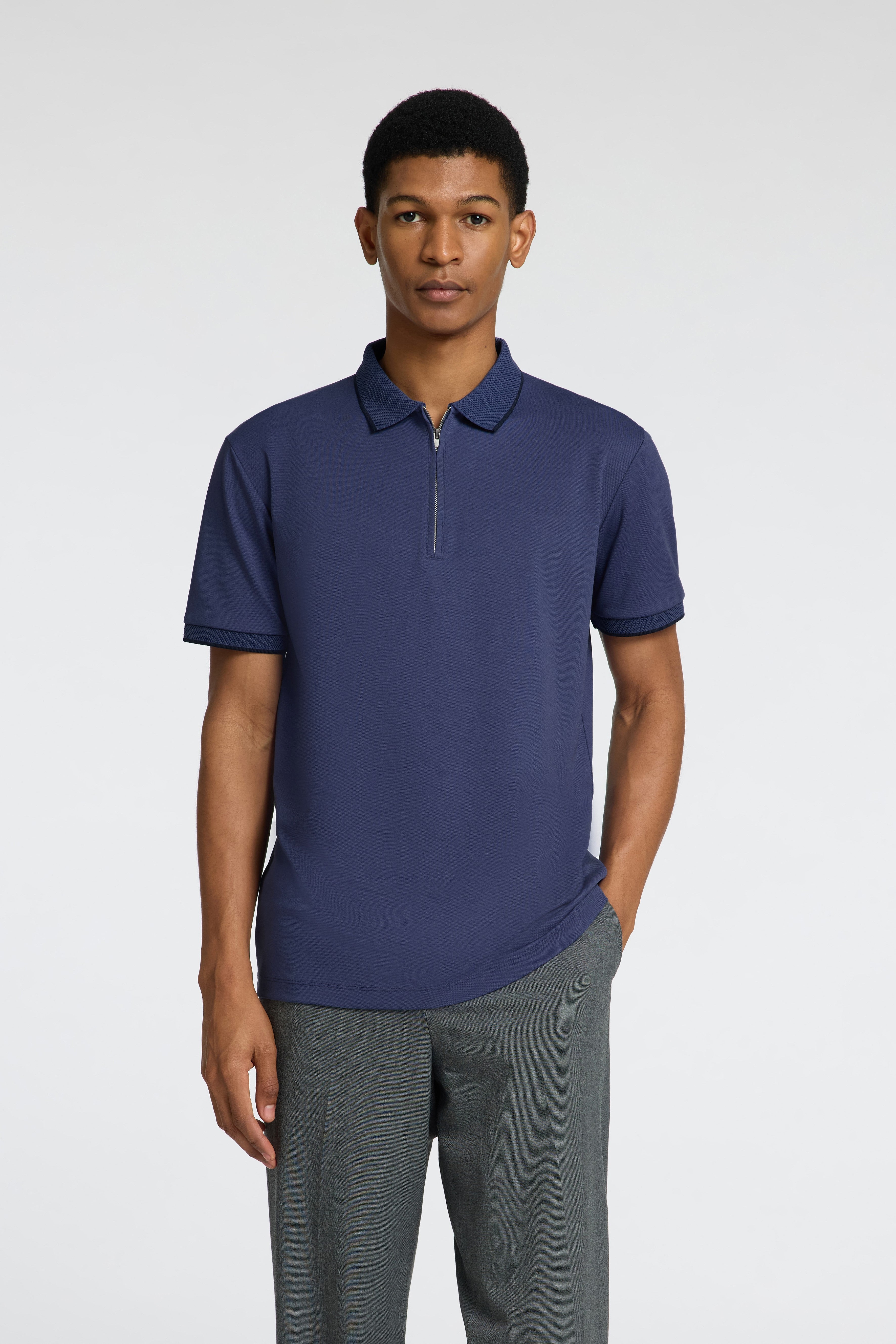 Selected Homme Sport Zip Fave Polo