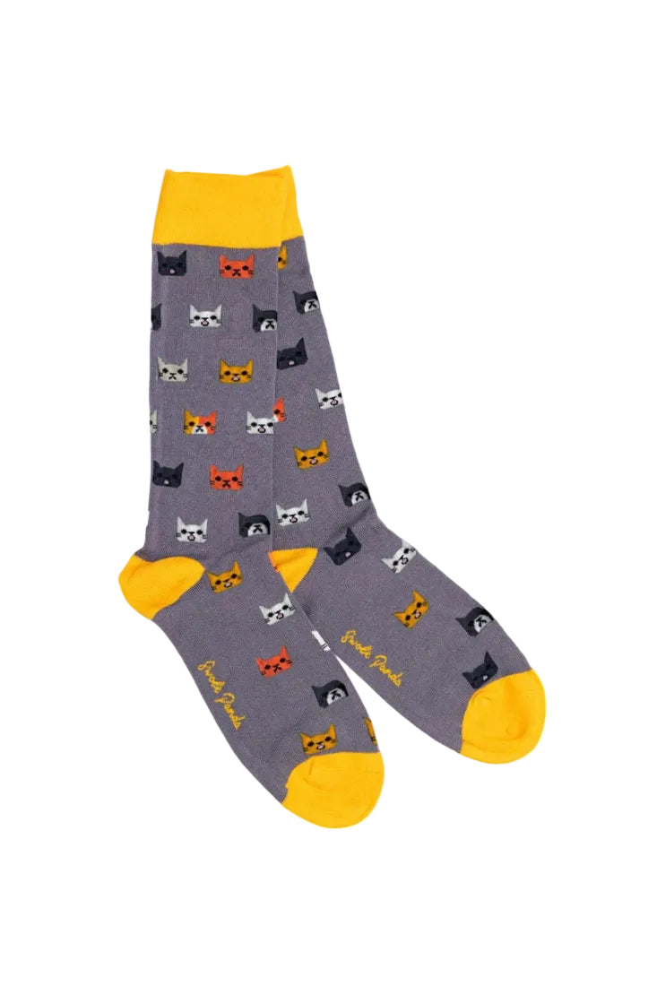 Swole Panda Bamboo Socks SP438 Cats