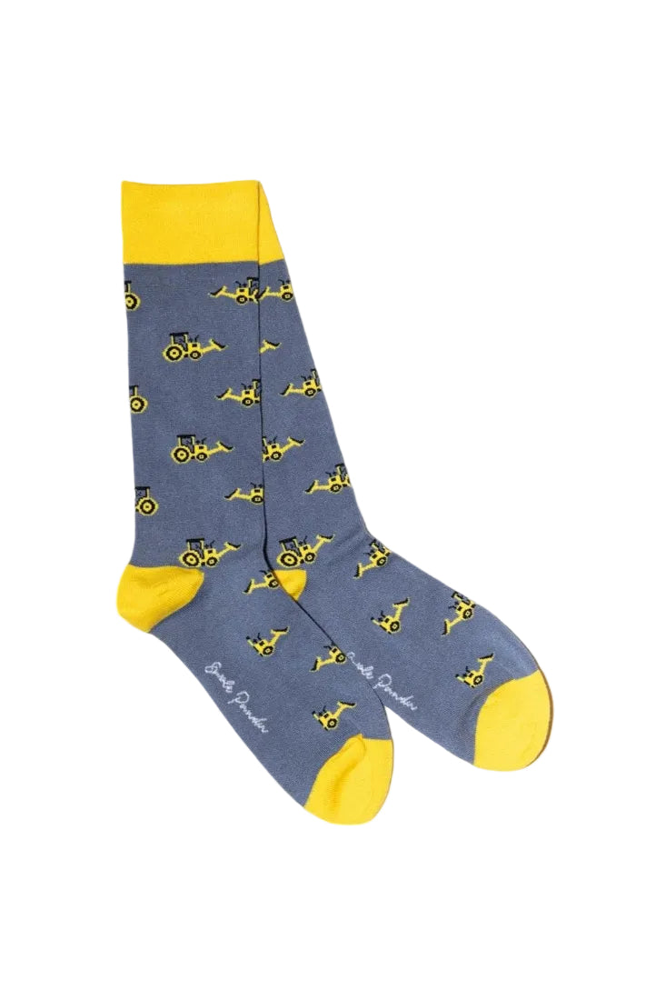 Swole Panda Bamboo Socks SP479 Yellow Diggers