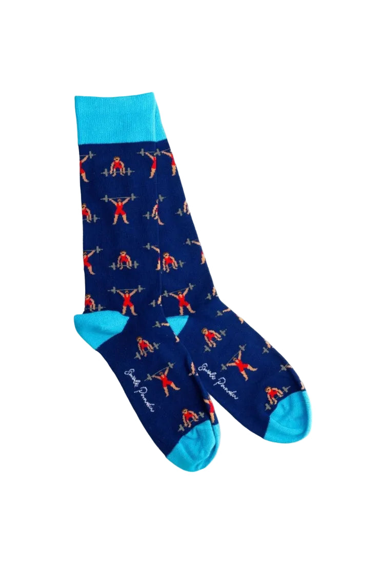 Swole Panda Bamboo Socks SP488 Weight Lifter