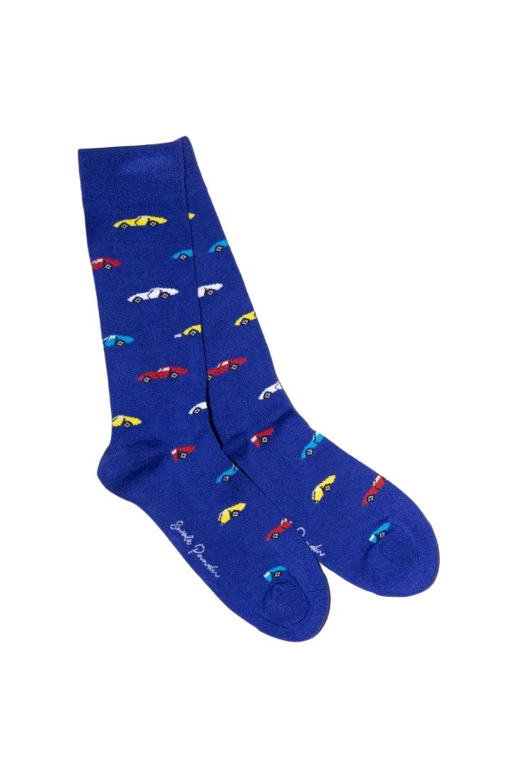 Swole Panda Bamboo Socks SP492 Classic Cars