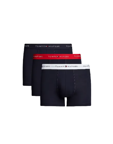Tommy Hilfiger 3 Pack Cotton Trunk (27630) Red/ White/ Navy