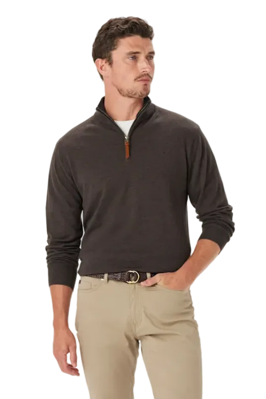 RM Williams Ernest 1/4 Zip Merino Wool Knit