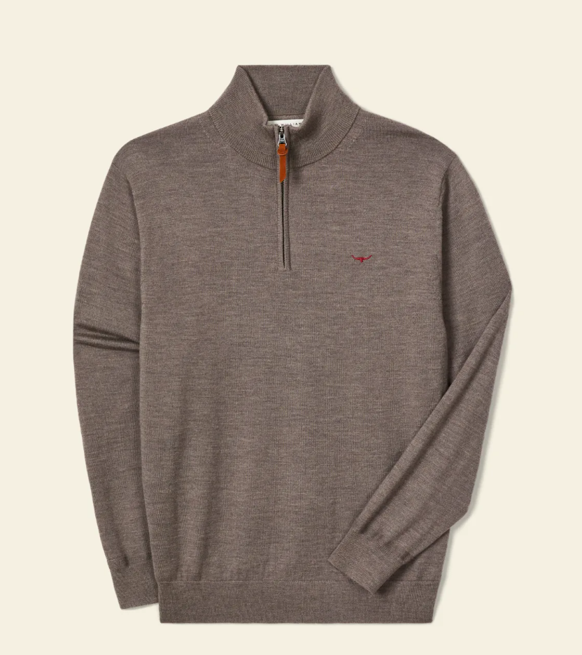 RM Williams Ernest 1/4 Zip Merino Wool Knit
