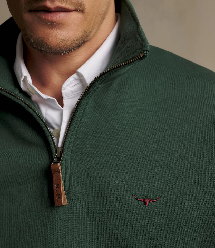 RM Williams Mulyungarie Half Zip Sweatshirt